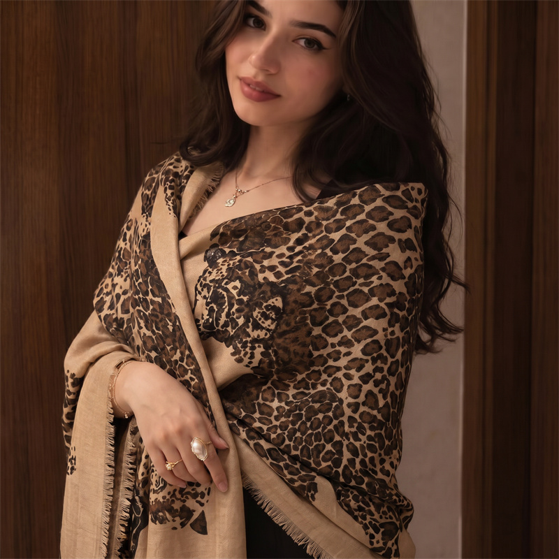 Vintage Leopard Print Hijab an - đánh giá và giá Vintage Fashion Women