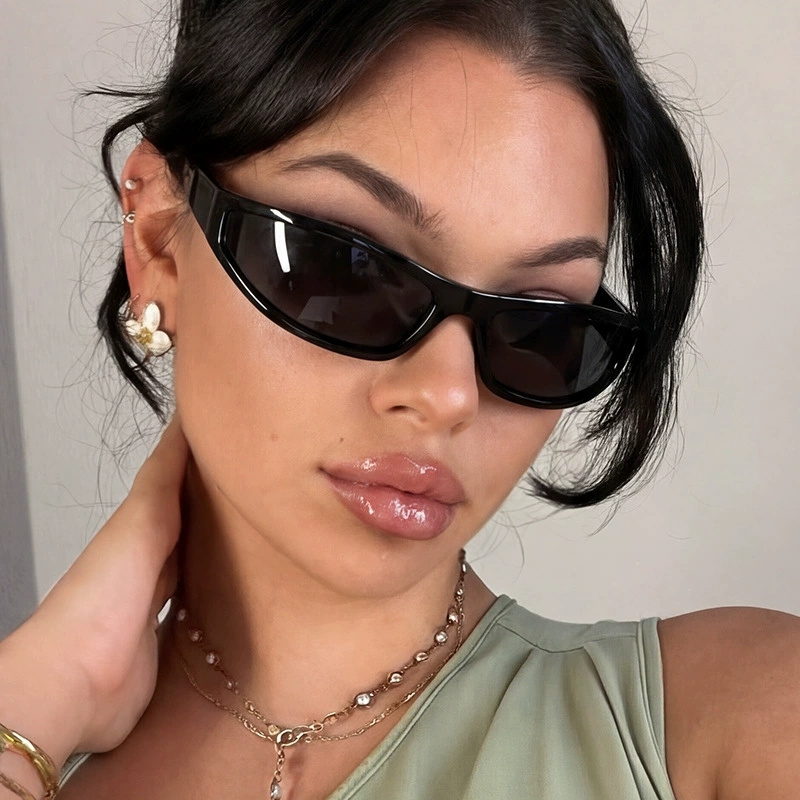 Y2K Narrow Rectangle Wrap Arou - đánh giá và giá Vintage Fashion Glasses