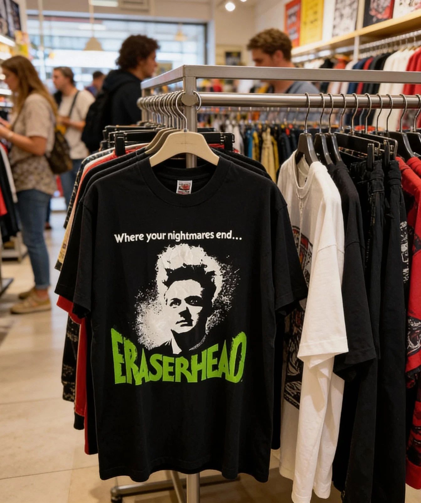 Horror Movie Themed Print T-sh - đánh giá và giá Vintage Fashion Tv