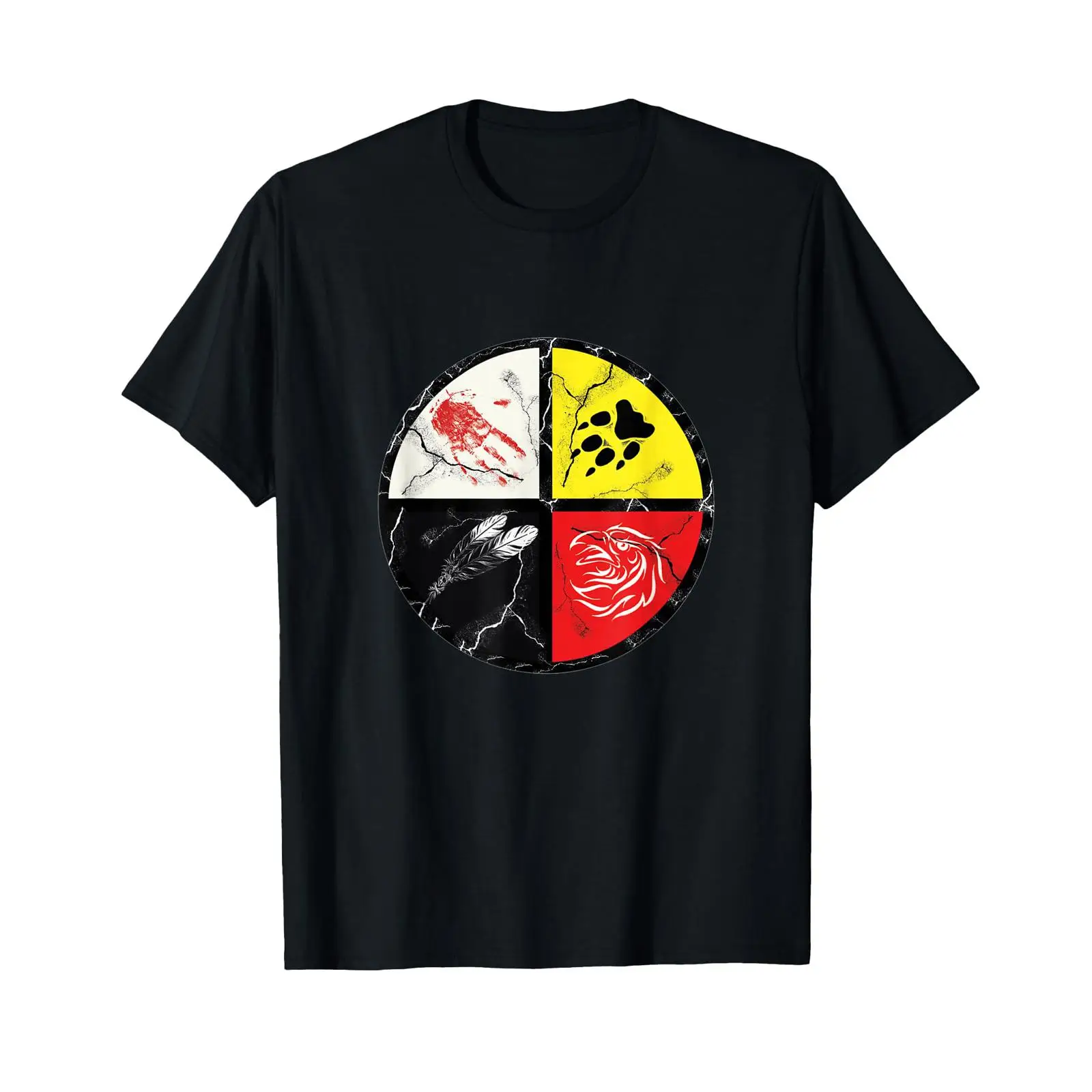 Indian Medicine Wheel T Shirt  - đánh giá và giá Vintage Fashion Wheel