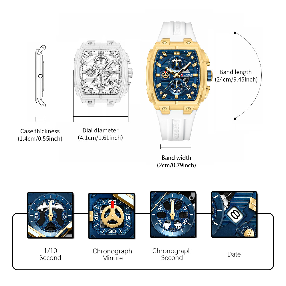 CURREN Luxury Vintage Watch fo - đánh giá và giá Vintage Fashion Streetwear