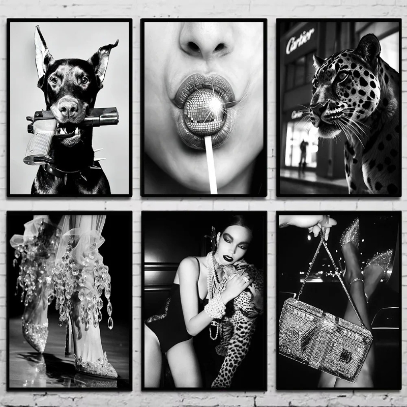 Black and White Fashion Vintag - đánh giá và giá Vintage Fashion Art