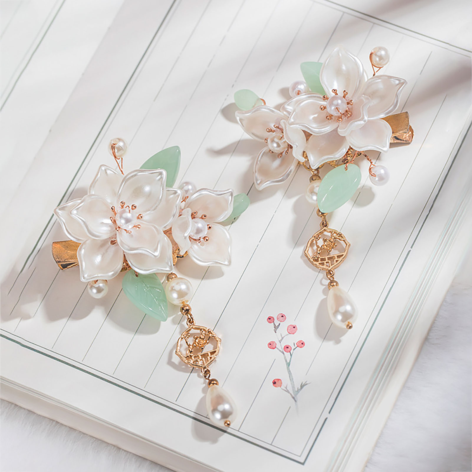 Vintage Camellia Hair Clip Ele - đánh giá và giá Vintage Fashion Guild