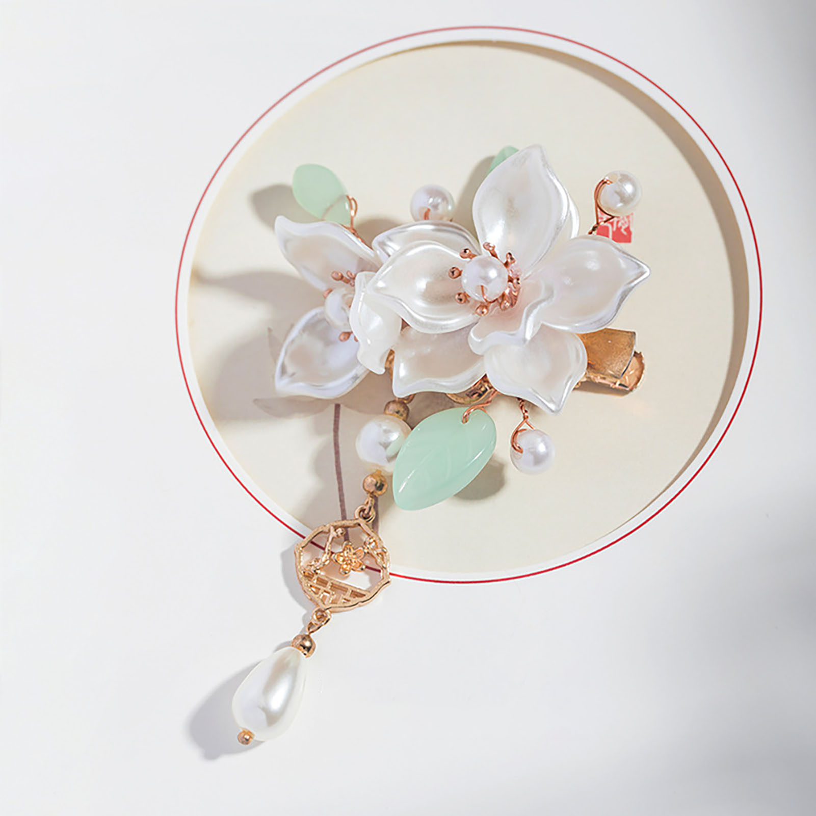 Vintage Camellia Hair Clip Ele - đánh giá và giá Vintage Fashion Guild