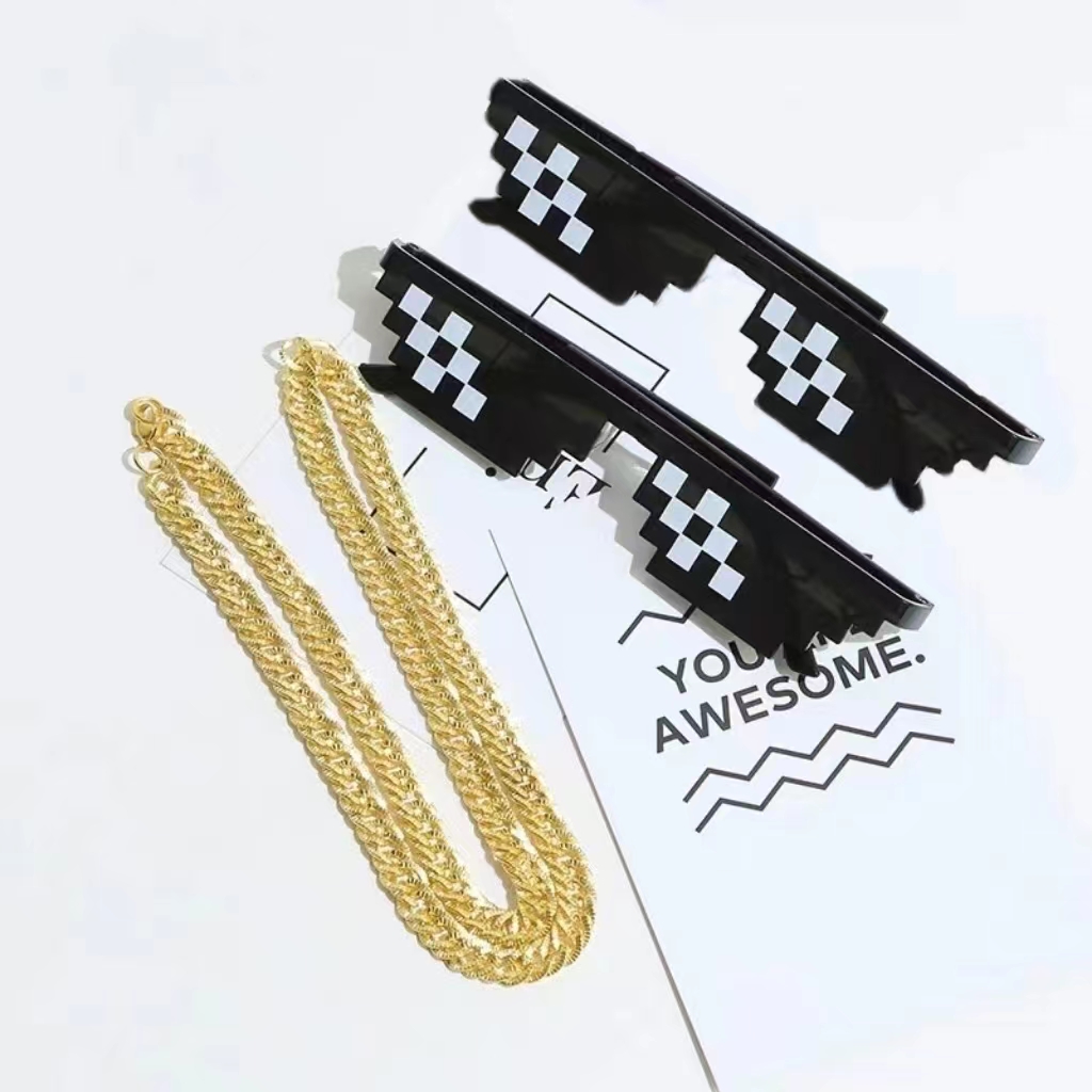 2Pcs Mosaic Sunglasses Cool Pa - đánh giá và giá Vintage Fashion Glasses