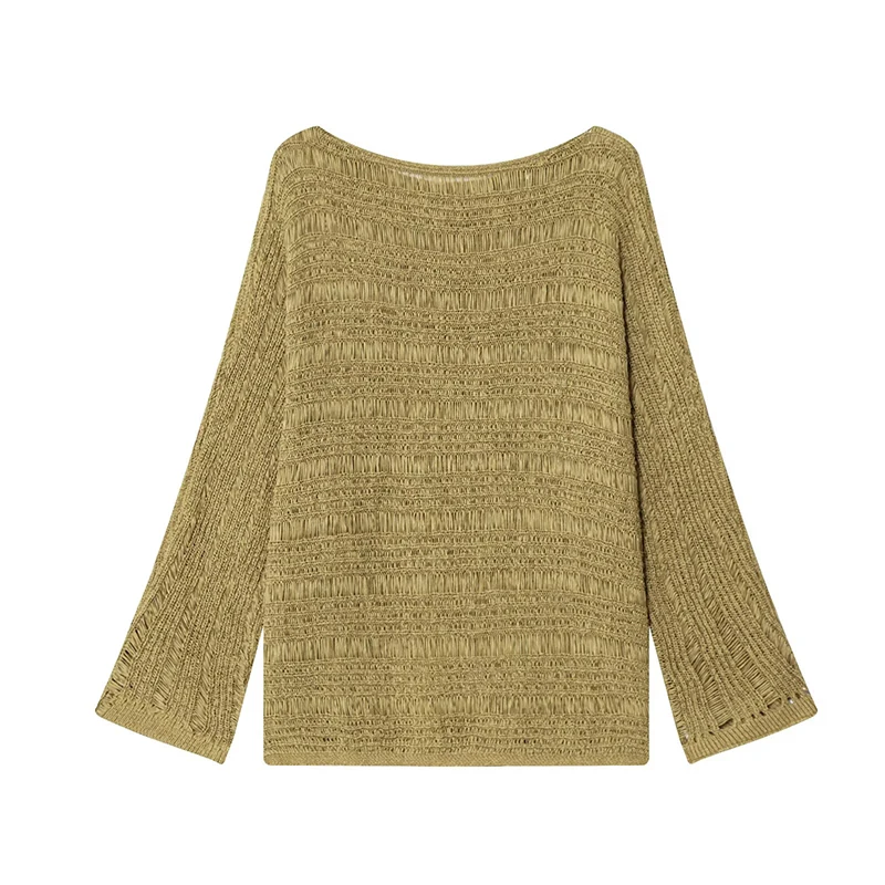 Vintage Boat Neck Knit Sweater - đánh giá và giá Vintage Fashion Women