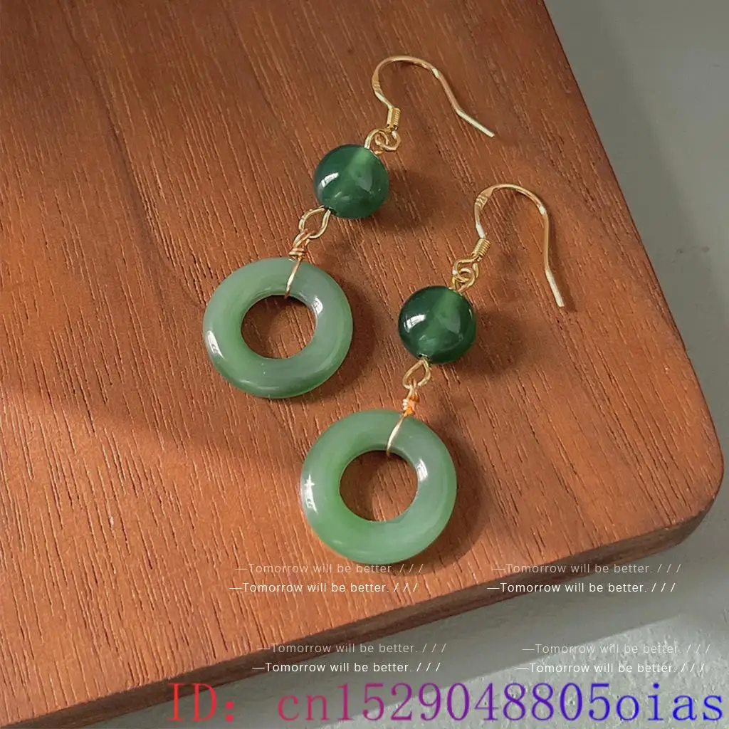 Green Real Jade Ring Earrings  - đánh giá và giá Vintage Fashion Guild