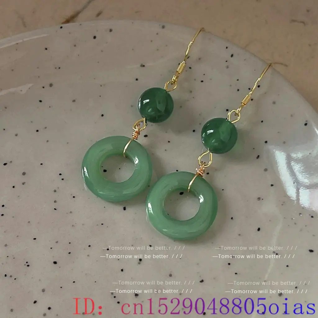 Green Real Jade Ring Earrings  - đánh giá và giá Vintage Fashion Guild