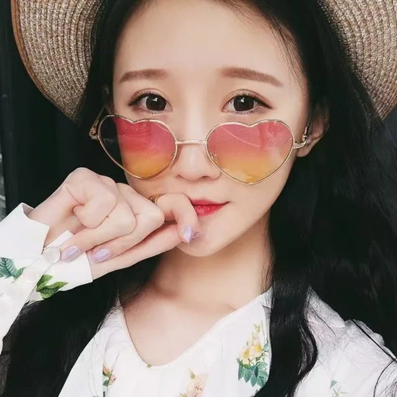 Fashion Heart Shaped Metal Sun - đánh giá và giá Vintage Fashion Glasses