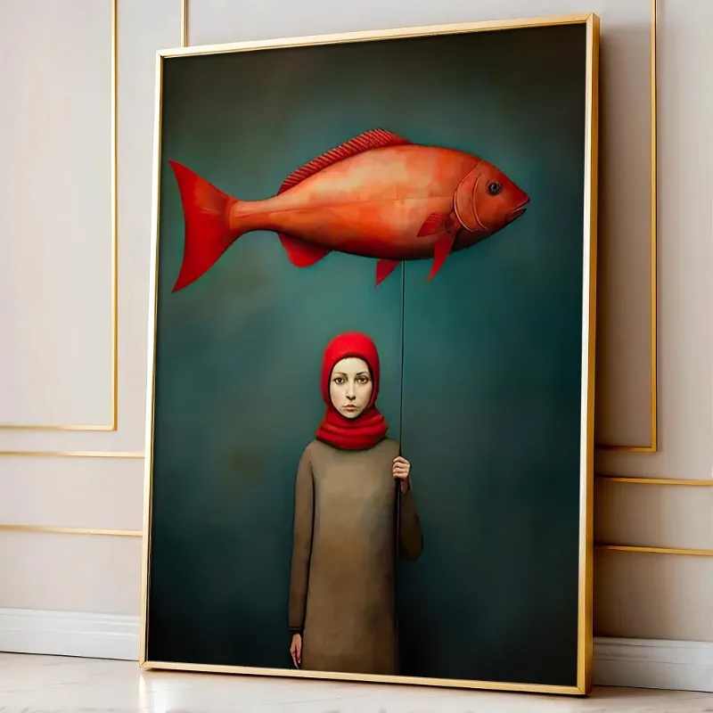 Fashion Fish Canvas Painting P - đánh giá và giá Vintage Vogue Fashion Poster