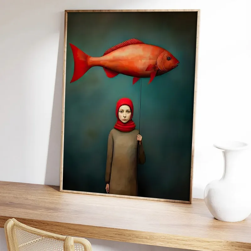 Fashion Fish Canvas Painting P - đánh giá và giá Vintage Vogue Fashion Poster