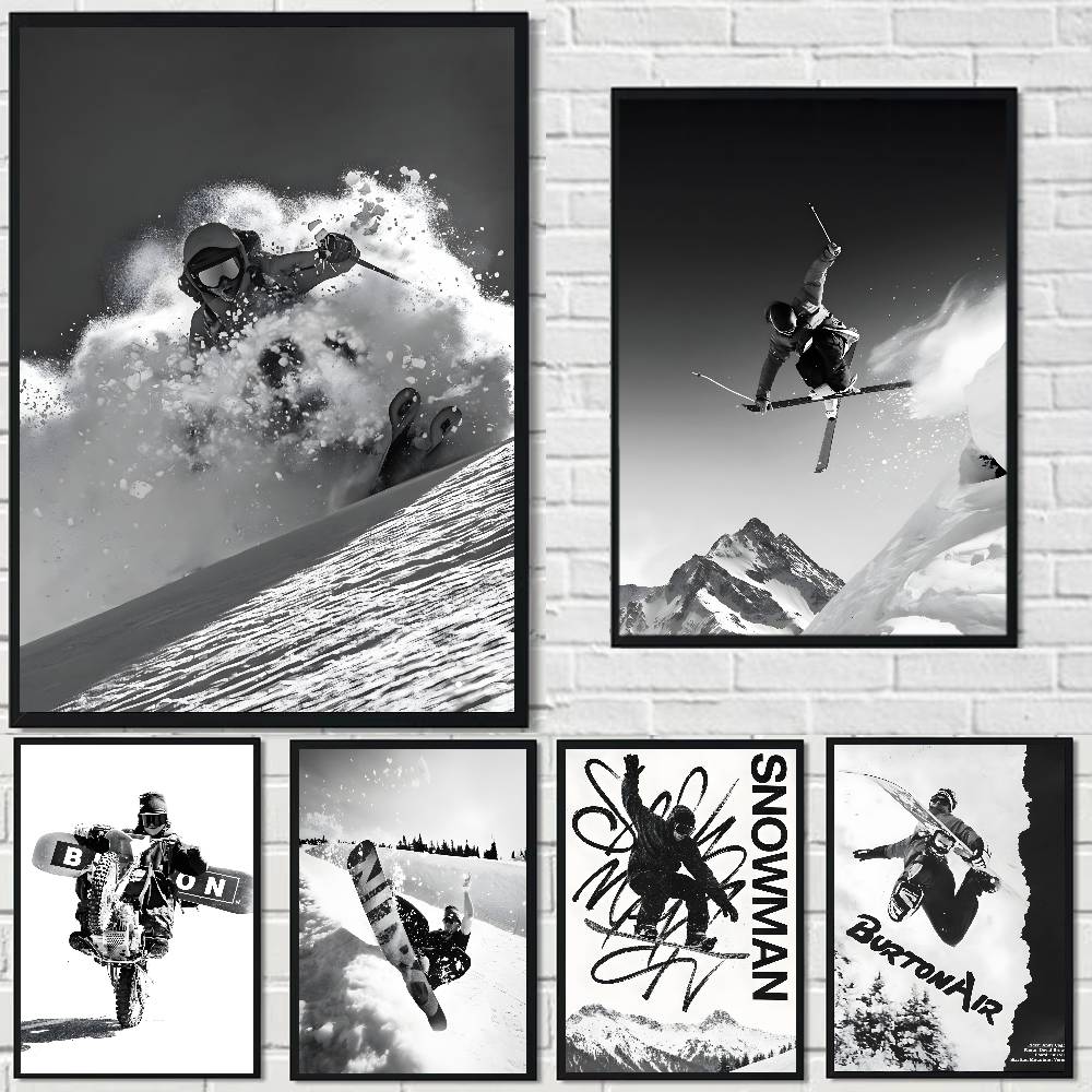 Black White Vintage Ski Photo  - đánh giá và giá Vintage Vogue Fashion Poster