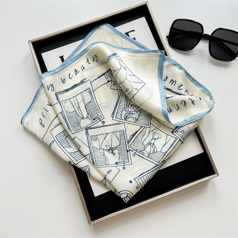 Vintage Sketch Print Satin Sma - đánh giá và giá Vintage Fashion Art