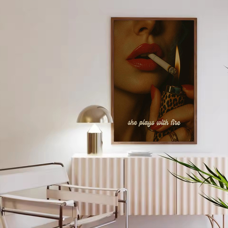 Fashion Leopard Matchbox Wall  - đánh giá và giá Vintage Vogue Fashion Poster