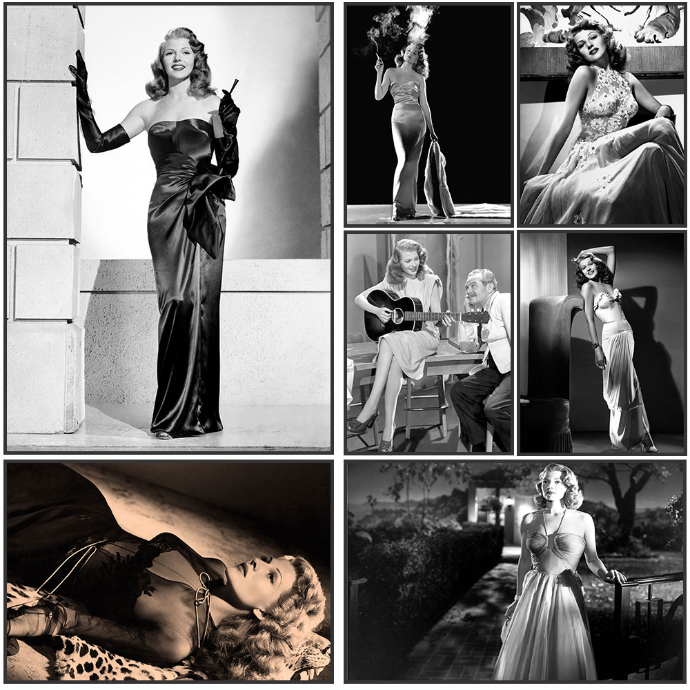 Rita Hayworth Poster,Black and - đánh giá và giá Vintage Vogue Fashion Poster