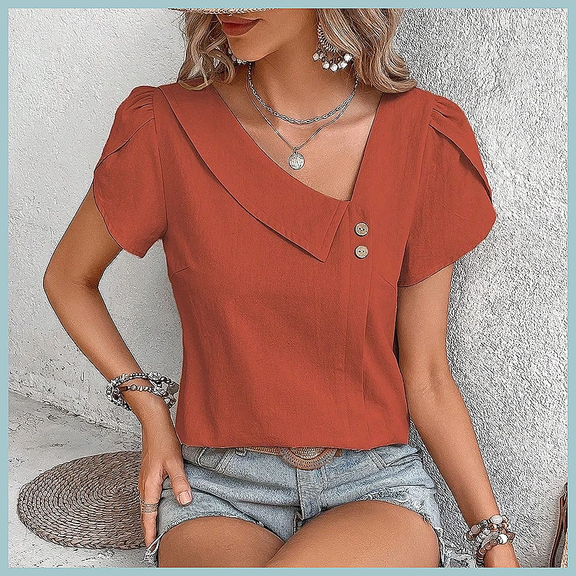 2024 Summer Vintage Solid Colo - đánh giá và giá Vintage Fashion Women